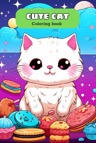 CUTE CAT Coloring book: Cute and Adorable Cartoon Cats and Kittens von Independently published